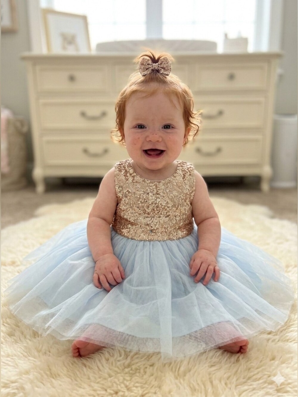 Lilly Bow Peep Sleeveless Tutu Dress 6-9 M Multi-layered Fluffy
